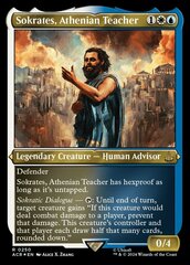 Sokrates, Athenian Teacher - Foil Etched