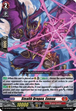 Stealth Dragon, Enmou - DZ-BT02/020EN - RR