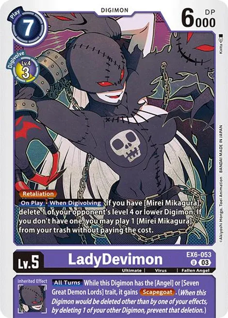 LadyDevimon - EX6-053 - U