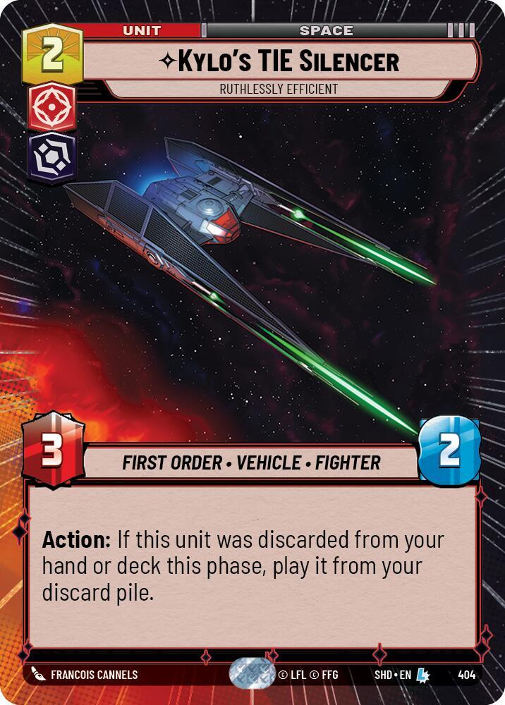 Kylos TIE Silencer - Ruthlessly Efficient - Hyperspace - Foil