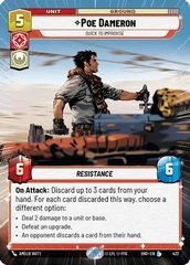 Poe Dameron - Quick to Improvise - Hyperspace - Foil