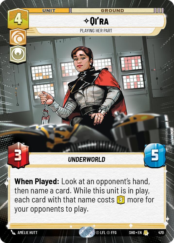 Qira - Playing Her Part - Hyperspace - Foil