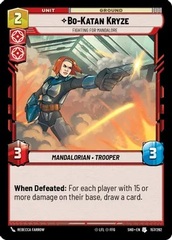 Bo-Katan Kryze - Fighting For Mandalore - Foil