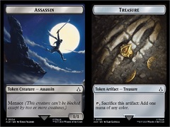 Assassin (0004) // Treasure (0006) Double-Sided Token