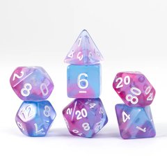 Unearthed Treasure Opal 7-Piece Polyhedral Dice Set