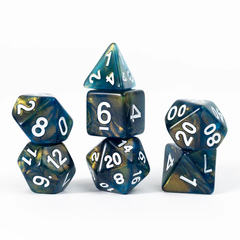 Unearthed Treasure Onyx 7-Piece Polyhedral Dice Set