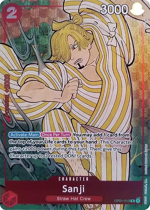 Sanji - OP01-013 - P - Foil (English Version 1st Anniversary Set)