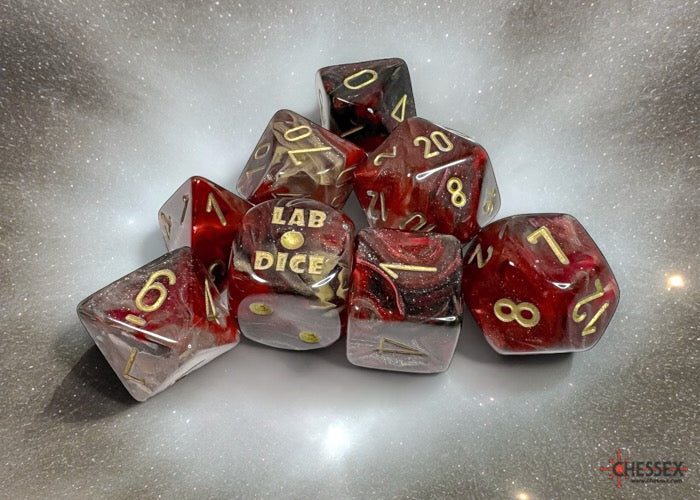 Borealis Cosmos/gold Polyhedral Dice Set - CHX30064