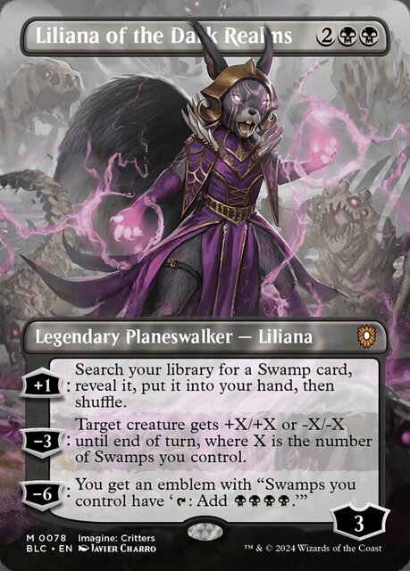 Liliana of the Dark Realms - Foil - Borderless