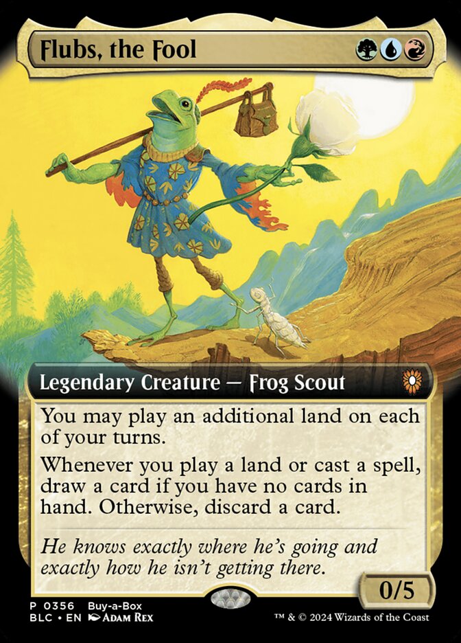 Flubs, the Fool - Foil - Extended Art