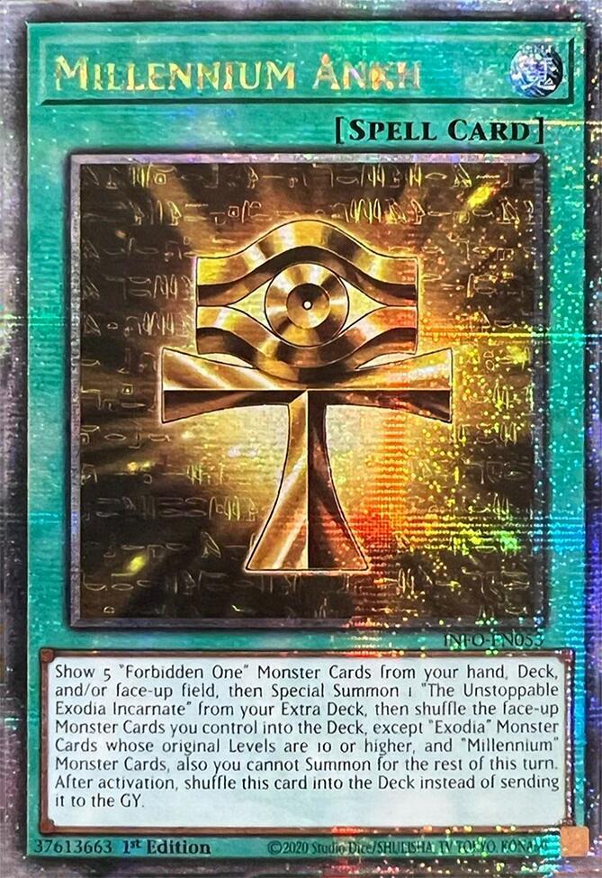 Millennium Ankh - INFO-EN053 - Quarter Century Secret Rare - 1st Edition