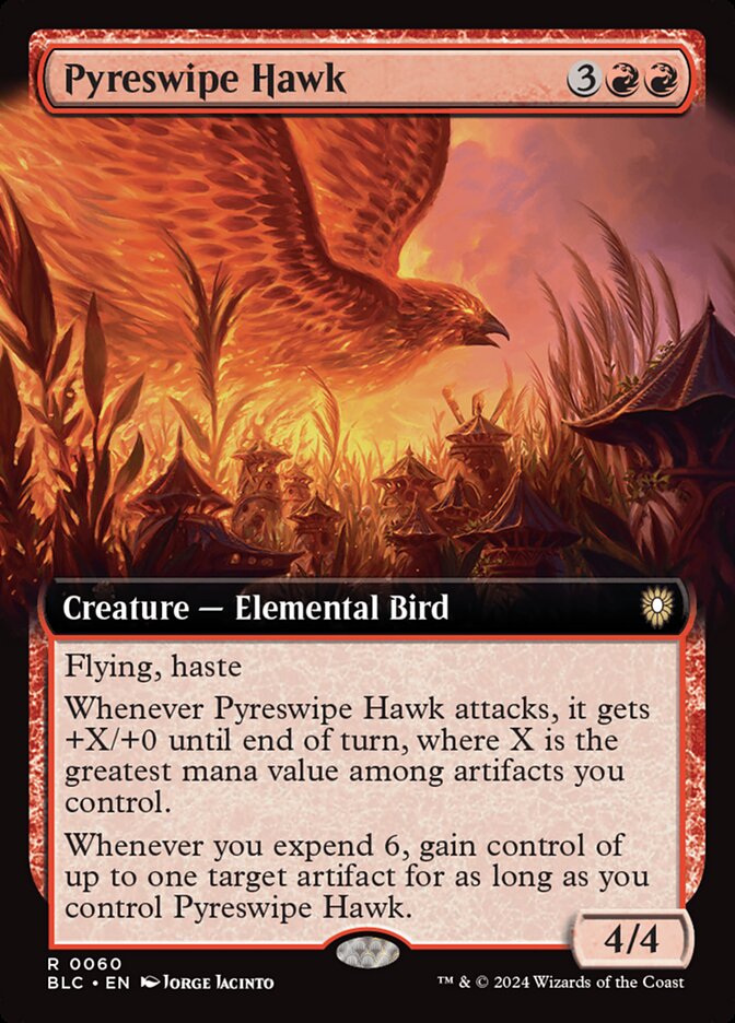 Pyreswipe Hawk - Extended Art