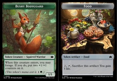 Bushy Bodyguard (0020) // Food (0027) Double-Sided Token - Foil