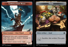 Coruscation Mage (0017) // Food (0027) Double-Sided Token - Foil