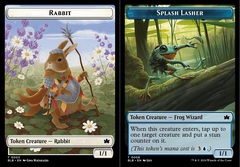 Rabbit (0003) // Splash Lasher (0008) Double-Sided Token - Foil