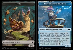 Snail (0014) // Thundertrap Trainer (0009) Double-Sided Token - Foil