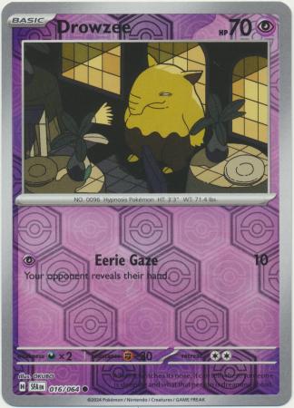 Drowzee - 016/064 - Common - Reverse Holo