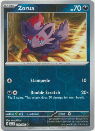 Zorua - 031/064 - Common - Reverse Holo