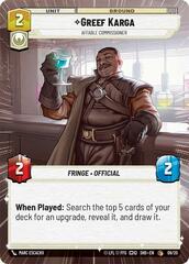 Greef Karga - Affable Commissioner - Hyperspace (Weekly Play Promos)