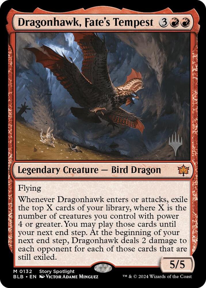 Dragonhawk, Fates Tempest - Foil - Promo Pack