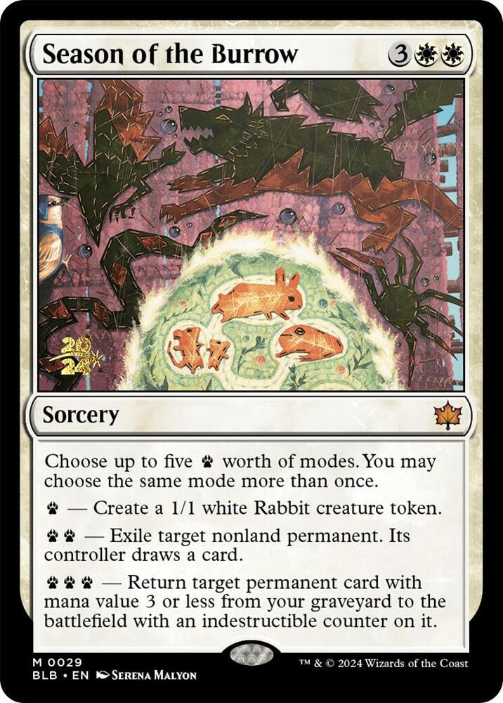 Season of the Burrow - Foil - Prerelease Promo