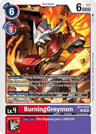 BurningGreymon - BT17-012 - C