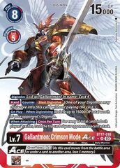 Gallantmon: Crimson Mode ACE (Textured) - BT17-018 - SR - Foil