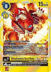 ShineGreymon: Burst Mode ACE - BT17-041 - SR - Foil