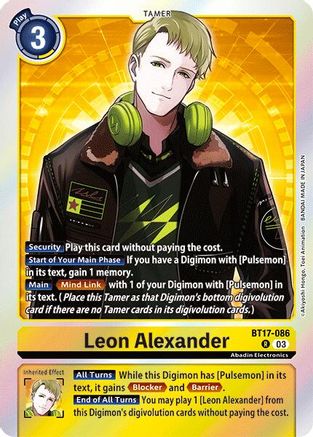 Leon Alexander - BT17-086 - R - Foil