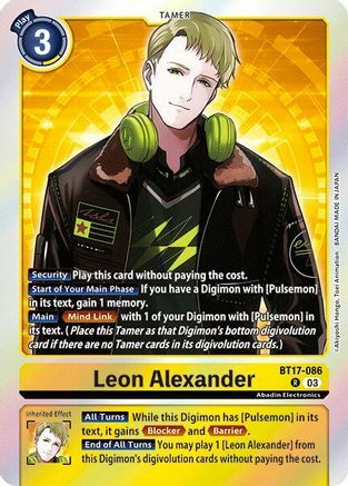 Leon Alexander - BT17-086 - R - Foil