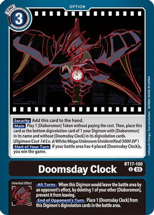 Doomsday Clock - BT17-100 - U