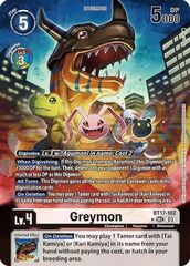 Greymon (Alternate Art) - BT17-102 - SEC - Foil