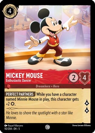 Mickey Mouse - Enthusiastic Dancer - 112/204 - Common