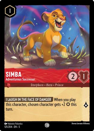 Simba - Adventurous Successor - 125/204 - Common