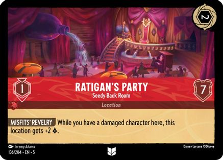 Ratigans Party - Seedy Back Room - 136/204 - Uncommon - Cold Foil