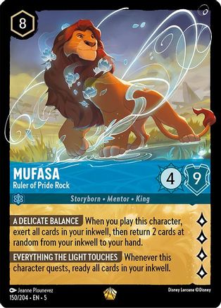 Mufasa - Ruler of Pride Rock - 150/204 - Legendary