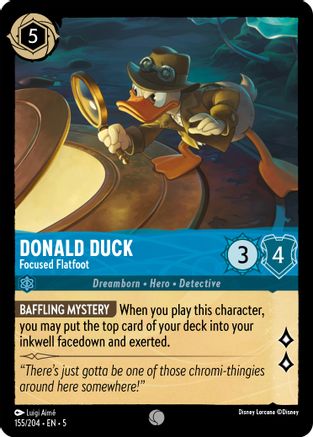 Donald Duck - Focused Flatfoot - 155/204 - Common