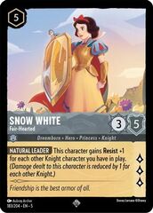 Snow White - Fair-Hearted - 183/204 - Super Rare