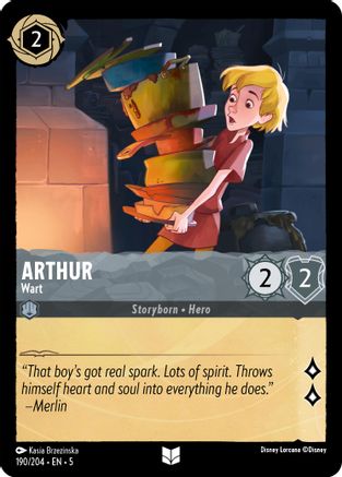 Arthur - Wart - 190/204 - Uncommon - Cold Foil