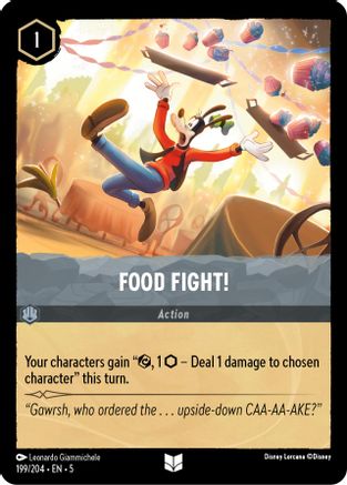 Food Fight! - 199/204 - Uncommon - Cold Foil