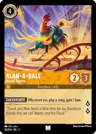 Alan-A-Dale - Rockin Rooster - 20/204 - Uncommon