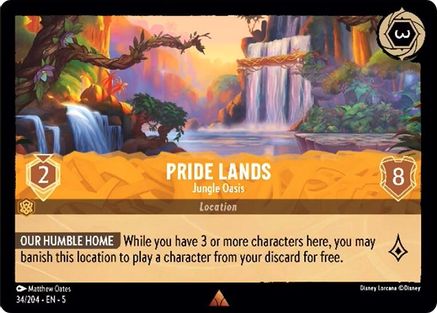 Pride Lands - Jungle Oasis - 34/204 - Rare