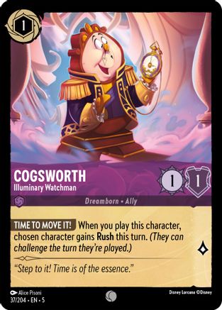 Cogsworth - Illuminary Watchman - 37/204 - Common - Cold Foil