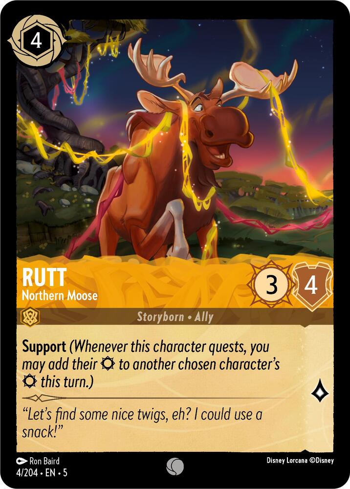 Rutt - Northern Moose - 4/204 - Common - Cold Foil