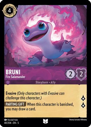 Bruni - Fire Salamander - 40/204 - Uncommon - Cold Foil