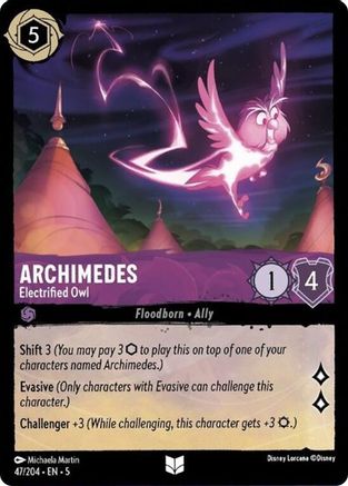 Archimedes - Electrified Owl - 47/204 - Uncommon