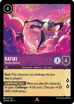 Rafiki - Shaman Duelist - 55/204 - Rare - Cold Foil