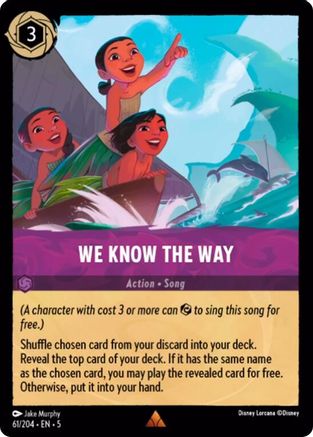 We Know the Way - 61/204 - Rare - Cold Foil