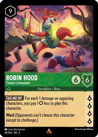 Robin Hood - Timely Contestant - 69/204 - Rare