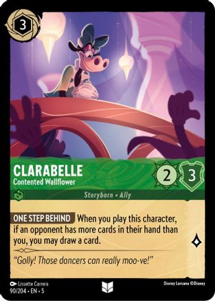 Clarabelle - Contented Wallflower - 90/204 - Uncommon - Cold Foil